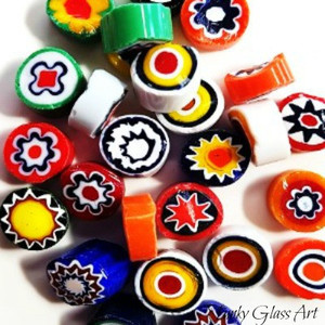 Products: Millefiori - Opaque 11/12 FUNKY GLASS ART