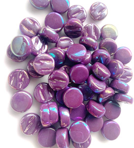 Products: Darling Dotz 8mm - Pearlised Grape FUNKY GLASS ART