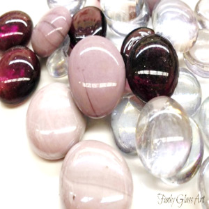 Products: Glass Gems - Purple Mix FUNKY GLASS ART
