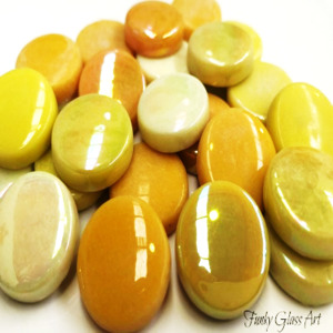 XL French Mustard FUNKY GLASS ART