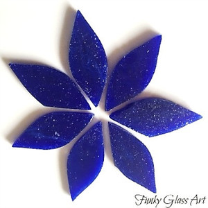 Products: Stained Glass Small Petals Lapis FUNKY GLASS ART