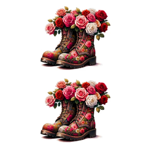 Products: Flower Boots 2 FUNKY GLASS ART