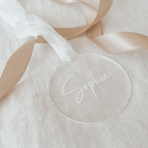 Christmas: Frosted Personalised Bauble