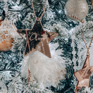 Christmas: Star Mirror Decoration