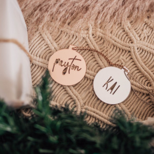 Christmas: Christmas name bauble