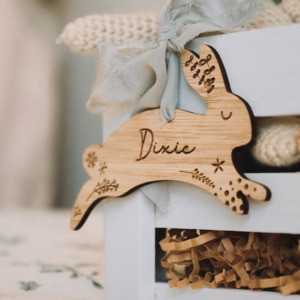 Scandi bunny tag