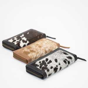 Furmoo New Arrivals: Leather Trim Cowhide Wallet