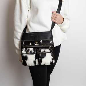 Satchels: Pocketful Leather Cowhide Bag