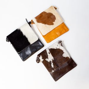 Messenger Bags: Cowhide Messenger Bag