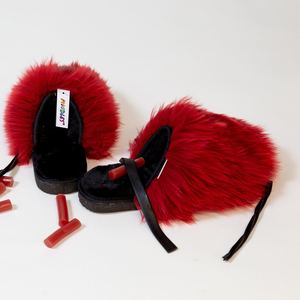 Fluffy Sheepskin Scuff: Romantic Date Moodles