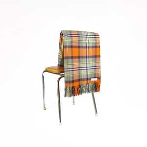 Borders Dundee Old Weathered Tartan Lambswool Blanket - Back Order