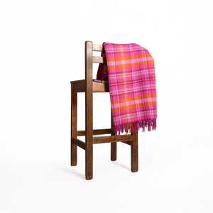 Wool Blanket: Fizzy Fleece Tartan Lambswool Blanket