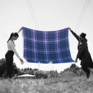 Border Scotland Forever Modern Tartan Lambswool Blanket