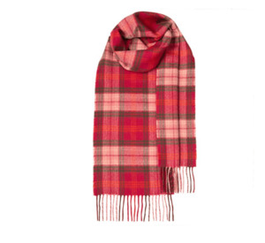 Everything: Bowhill Hunting Rose Lambswool Scarf | Wool Scarf