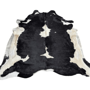 Black and White Premium Cowhide Rug