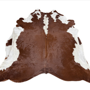 Brown White Premium Cowhide Rug