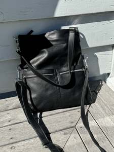 All: Morphé 3 n 1 leather tote , crossbody and a backpack