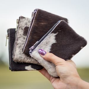 Wallets: Miniature Moo Fur Coin Purse