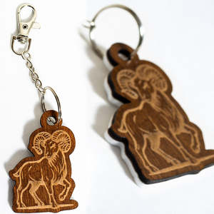Keyrings & Bag Charms: Zodiac Star Sign Wooden Keyrings & Bag Charms