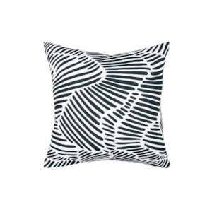 Unclassified: Indoor/Outdoor Cushion - Contours - Black