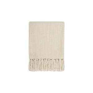 Back In Stock: Throw - Richmond - Wool/Acrylic - Ecru