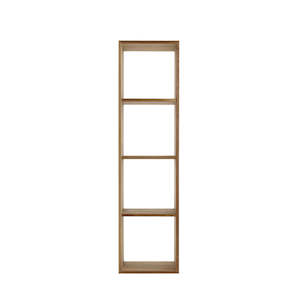 Back In Stock: Cube 4 - Oak/Oak Veneer Natural Oil - Bookcase