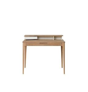 New Amalfi Writing Desk - 120cm - White Oak/Oak Veneer