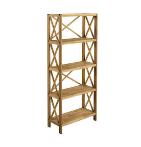 Timberdining: X-Shelf Oak Unit w/5 Shelves