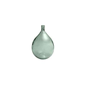 Recycledbottleshandlownvase: Alzira Bottle 56cm - Natural Green