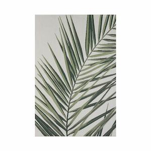 Outdoor Accessories: Indoor/Outdoor Rug - Hokitika Royal Palm Cream/Green - 160x230cm