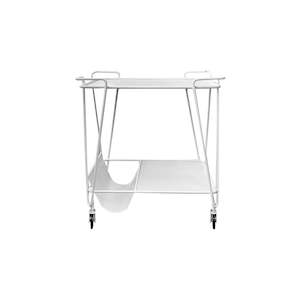 Outdoor Accessories: Drinks Trolley - White