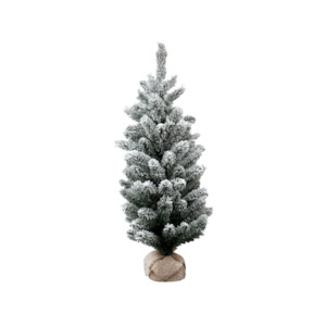 Accessories Clearance: Flocked Green Tree - Large