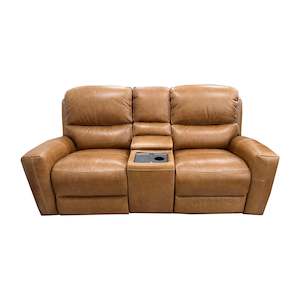 Recliners: Sweeney Zero Gravity Power Recliner Set with Power Headrests - Urban Sofa Ranch Tan Leather