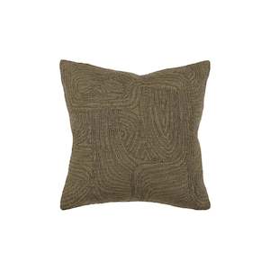 Greens: Cushion - Matteo With Feather Inner - Moss