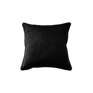 Blacks: Cushion - Montpellier Double Sided Velvet With Feather Inner - Black