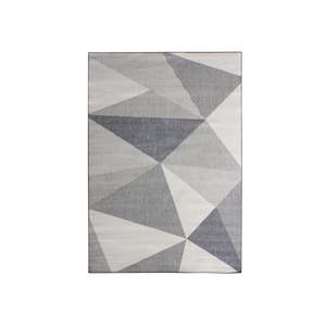 Outdoor Decor: Indoor/Outdoor Rug - Eden - Geo Grey - 160x230cm