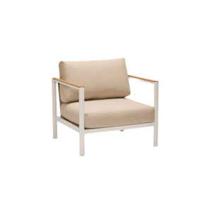 Outdoor Test: Grenada Outdoor Lounge Chair - White Brown Rice