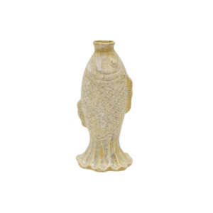 Ceramic Standing Fish Vase