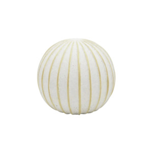 Striped Terracotta Decorative Orb - Medium
