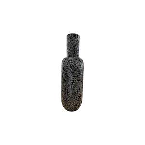 Sale Accessories: Fadis Capiz Shell Vase - Black & Natural - 43cm