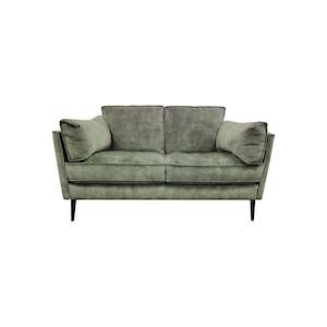 Velvet Furniture: Lawson 2 Str Sofa - Urban Sofa - Forest Velvet Fabric