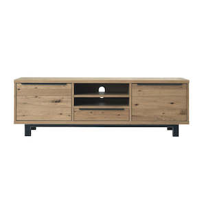 Florence TV Unit Large - Oak Timber Brushed/Lacquer