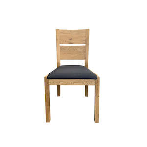 Florence Dining Chair - Charcoal Fabric - Oak Brushed/Lacquer