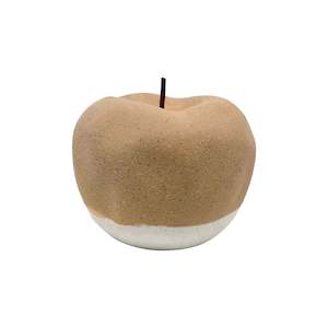 Airlie Apple Ornament - Clay/White