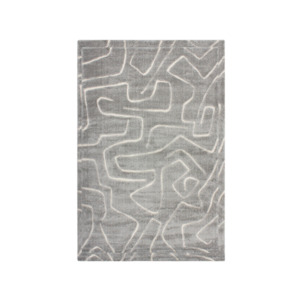 Soft Furnishings Home Decor Rugs Accessories: Rug - Labyrinth (Polypropylene Blend) - 160x230cm - Silver