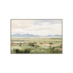 Soft Furnishings Home Decor Rugs Accessories: Framed Canvas Wall Art - River Run - 120x180cm