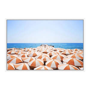 Sale Accessories: Canvas Wall Art - Beach Umbrellas - 120x80cm