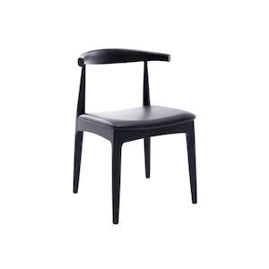 New Arrivals Furniture: Jensen Solid Oak Dining Chair - Black Stained