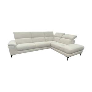 Mid Yealy Sale: Marley 2pc Sofa Chaise - Urban Sofa - Milan Soft Beige Fabric