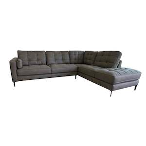 Lounge Sale: Chester Sofa Chse - 3 Seater Left + Corner Extension Chaise - Urban Sofa - Steam Brown Fabric